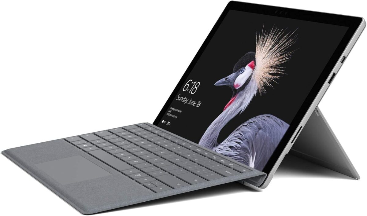 microsoft surface pro 5 12.3″ 2k tablet laptop 2n1, intel i5 gen7, 8gb ram, 256gb ssd