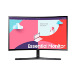 samsung s24c366eau 24” fhd curved monitor, 75hz, 4ms, amd freesync, hdmi/vga, new