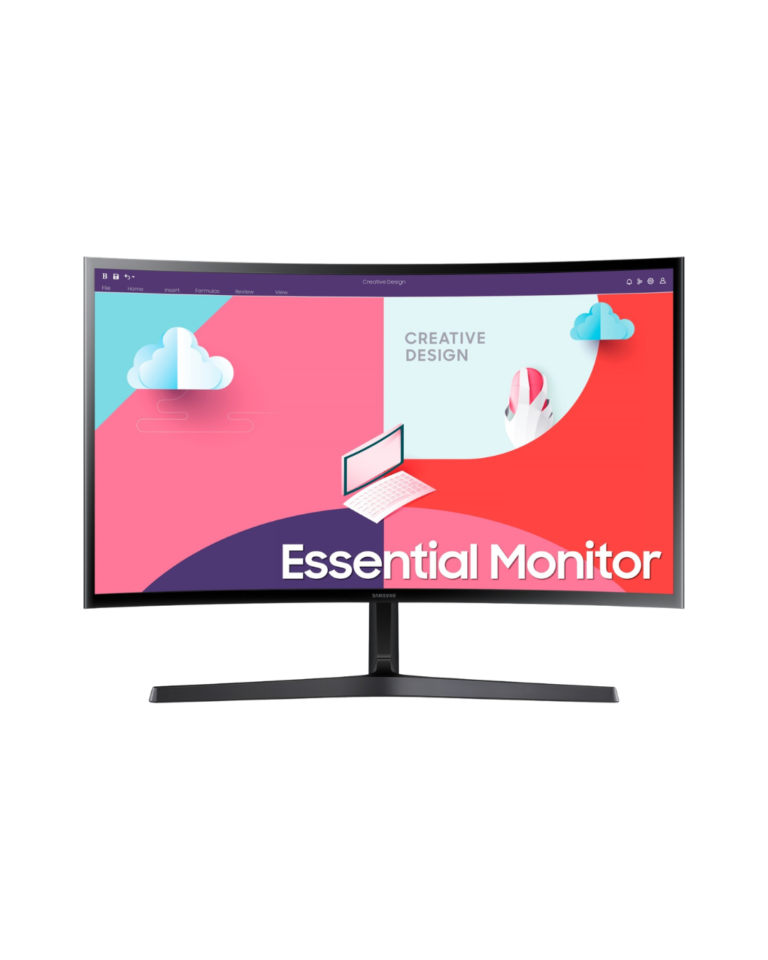 samsung s24c366eau 24” fhd curved monitor, 75hz, 4ms, amd freesync, hdmi/vga, new