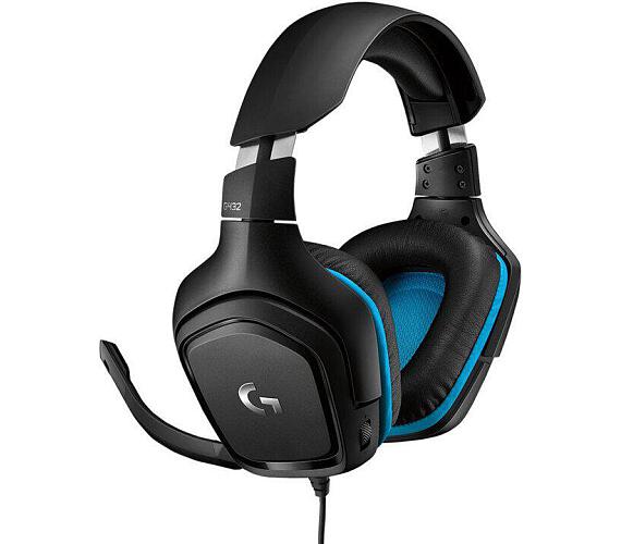 logitech g headset, black,blue, over ear, 0.01 ohm impedance