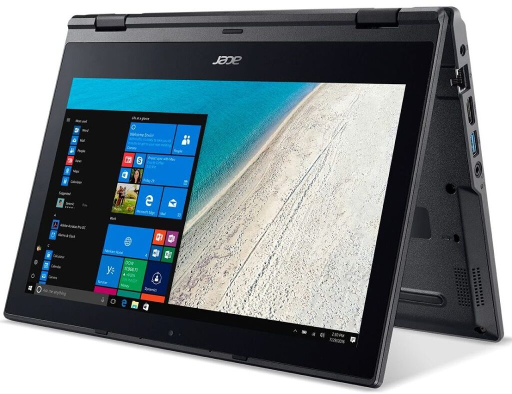 acer travelmate spin b118 11.6″ fhd touch x360 2n1 business laptop, pentium n5000, 8gb ddr4, 256gb ssd nvme, uhd graphics 605, new