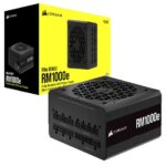 corsair rm1000e 1000w atx power supply, air cooling, pcie & atx compatible, high efficiency psu