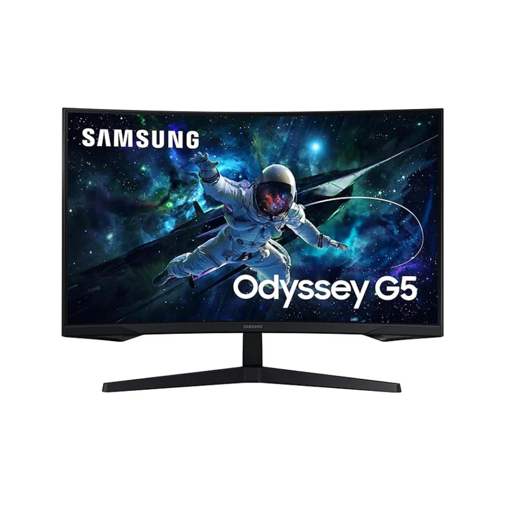 samsung odyssey g5 32” (qhd) 2k curved monitor gaming, 165hz, 1ms, dp & hdmi, hdr10