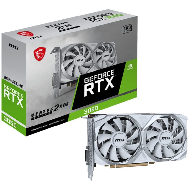 rtx 3050 8gb msi ventus 2x xs white oc gddr6