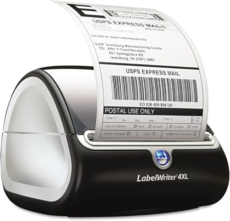 dymo fba s0838870 usb monochrome label printer, 10ppm, compact, clear color