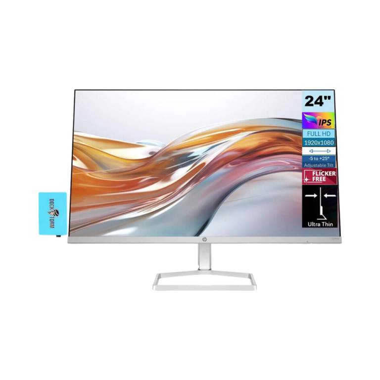 hp series 5 524sw 24” fhd monitor gaming, ips, 100hz, 99% srgb, hdmi & vga