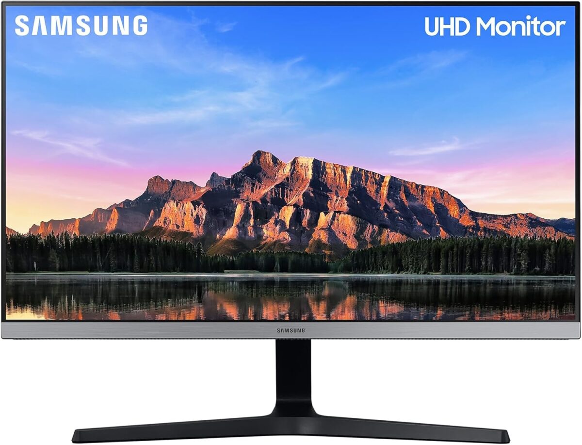 samsung u28r550uqp 28" 4k uhd ips monitor profesional, 3840x2160, 60hz, 4ms, displayport, 2x hdmi