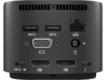 hp thunderbolt dock 120w, portable docking station për macbook air/pro, 5 usb ports, vga & thunderbolt