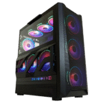 lc 805bw on "holo 1 x"midi atx case, black/white (kopje)