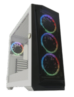 lc 805bw on "holo 1 x"midi atx case, black/white
