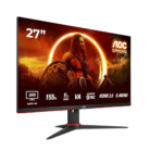 aoc q27g2e/bk 27” 2k gaming monitor, 155hz, dp/hdmi, new