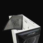 lc 805bw on "holo 1 x"midi atx case, black/white