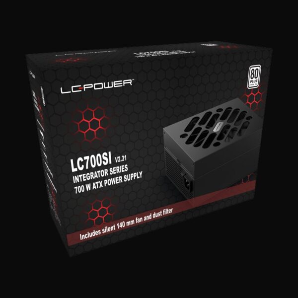 lc700si v2.31 80 plus 230v eu psu 700w atx, 140mm fan