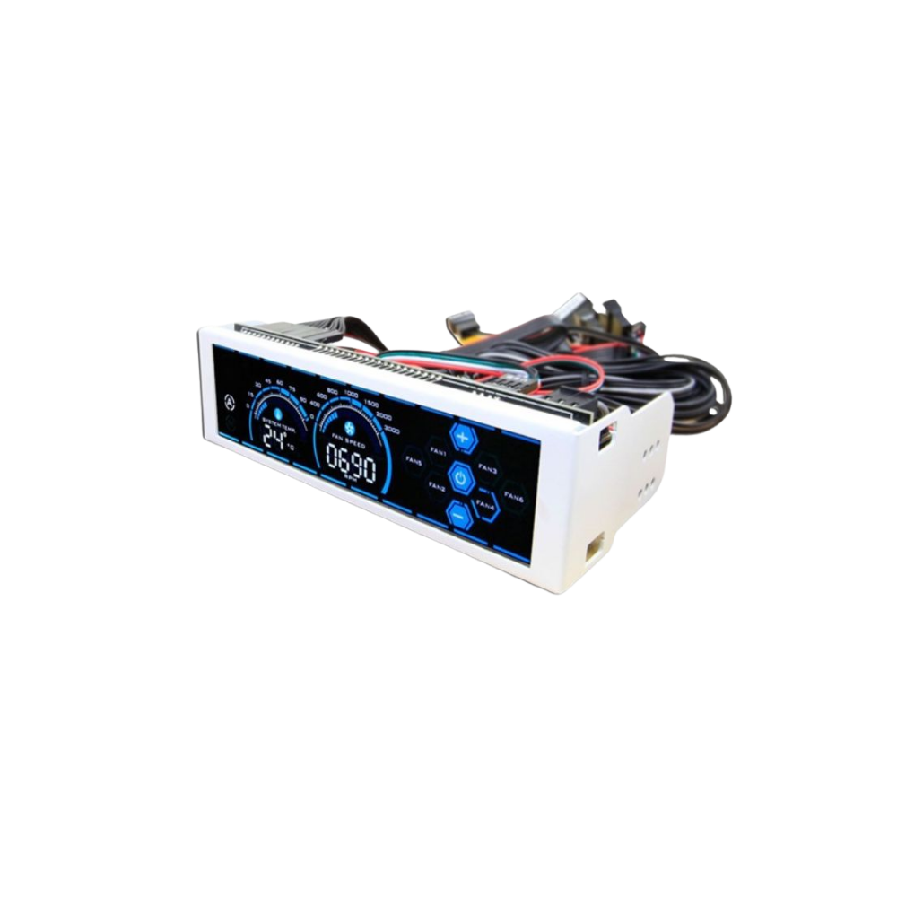 airazor ar fc1w 5.25” touchscreen fan controller – 6×24w power control