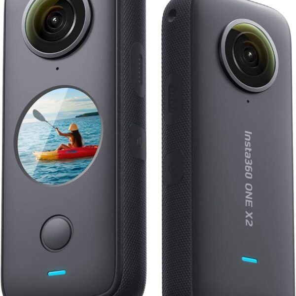 360° camera 5.7k, flowstate stabilization, 1.33" touchscreen, 4 microphones