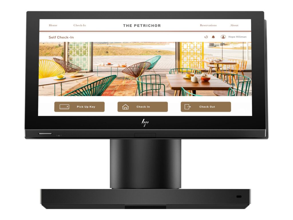hp engage one essential pos 14.1" touchscreen, celeron n6211, 8gb ddr4, 128gb nvme