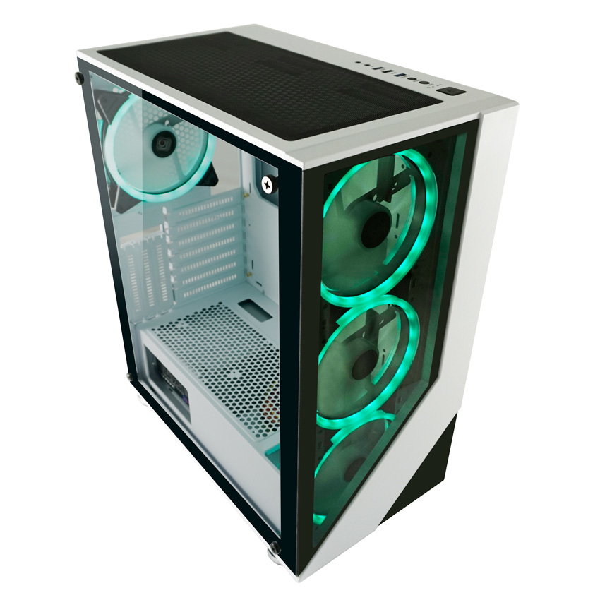 lc 803w on "lucid x"midi atx case white