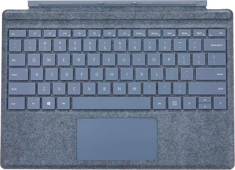 microsoft surface pro signature type cover – ice blue