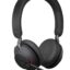jabra evolve2 65 stereo on ear headset, bluetooth 5.0, usb a+c