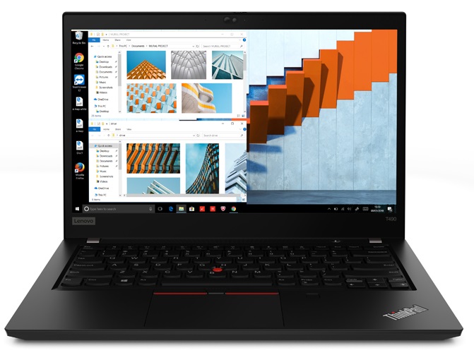 lenovo thinkpad t490 14″ touchscreen business laptop, intel i7 gen8, 16gb ram, 256gb ssd