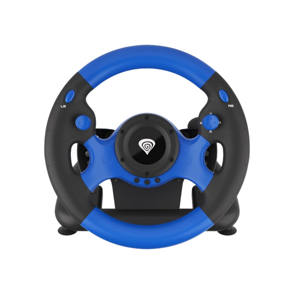 genesis seaborg 350 gaming racing wheel+pedals, new
