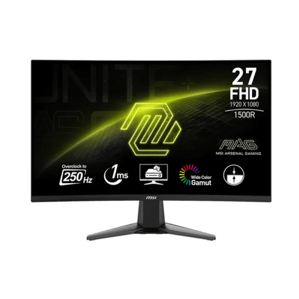 msi mag 27cq6fde 27″ rapid va gaming monitor 2k wqhd,180hz dp hdmi