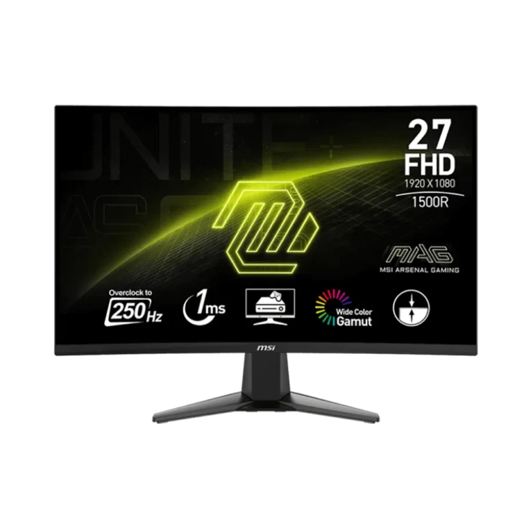 msi mag 27cq6fde 27″ rapid va gaming monitor 2k wqhd,180hz dp hdmi