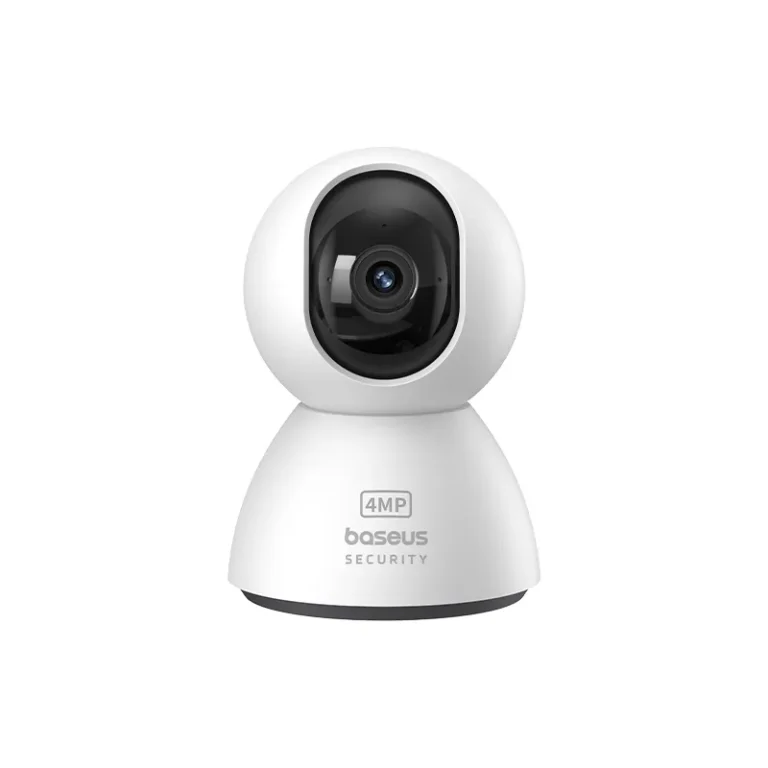 baseus indoor security camera 3k, 8x digital zoom, motion sensor, night vision, two way audio, wi fi, alexa & google assistant compatible