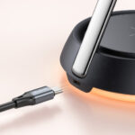mcdodo 3 in 1 magnetic wireless charging stand with night light black