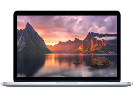 apple macbook pro 2015 13,3" retina, core i7, 16gb memory, 128gb / 500gb storage