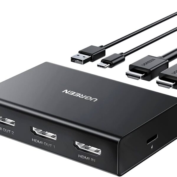 ugreen hdmi splitter 1x2/1x4, 4k 30hz, fhd 1080p, 60hz, plug & play