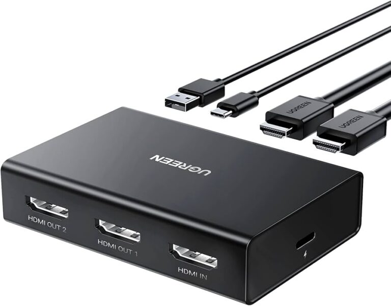 ugreen hdmi splitter 1x2/1x4, 4k 30hz, fhd 1080p, 60hz, plug & play