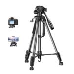 tripod stativ, adjustable 53.5–175 cm, dslr, action cam dhe projektor, 360° pan, 180° tilt