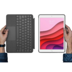 logitech combo touch wireless keyboard case for tablet, backlit keyboard, integrated trackpad, multi functional office keyboard