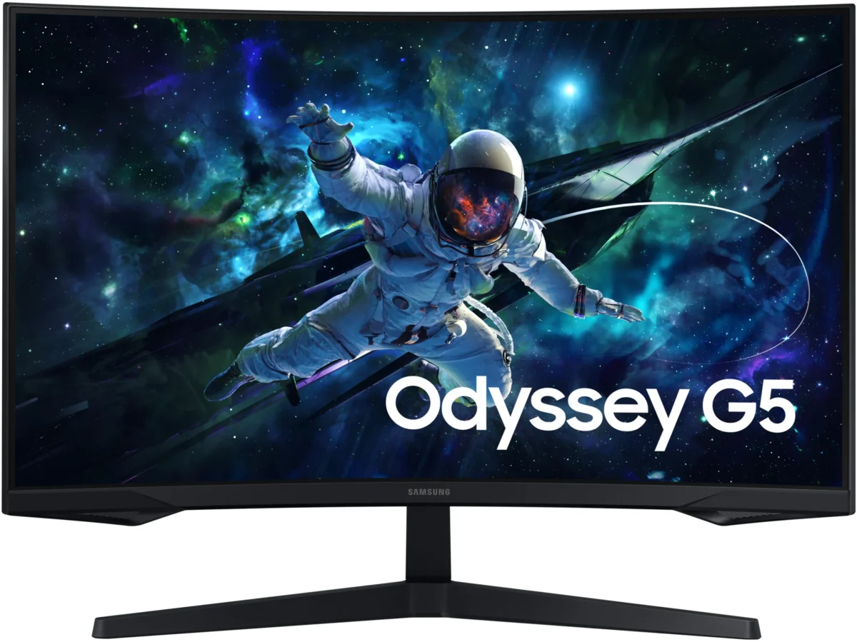 monitor gaming samsung odyssey s32cg554eu g55c 32" 2k, 165hz, 1ms, amd freesync