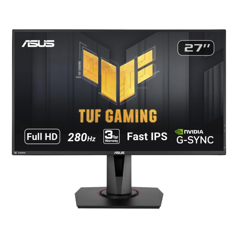 monitor gaming asus tuf vg279qm 27" fhd, 280hz, 1ms, hdr 400, g sync