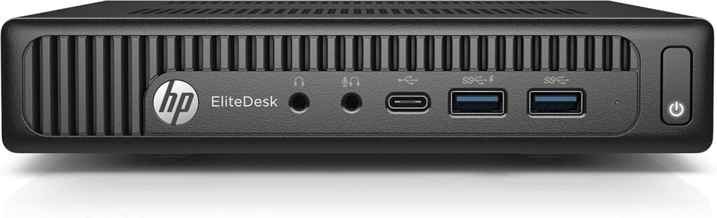 hp elitedesk 800 g2 mini desktop pc, intel i5 gen6, 8gb ddr4, 128gb ssd, intel hd graphics 530
