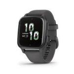 garmin venu sq 2 gps smartwatch, all day health monitoring, long lasting battery life, amoled display, slate and shadow gray
