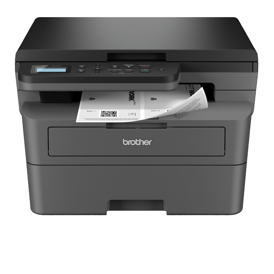brother dcp l2600d mono laser printer a4, print, copy & scan, usb, automatic 2 sided, kapacitet 250 fletë