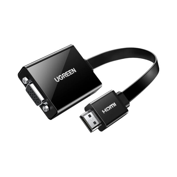 ugreen vga to hdmi adapter me audio, full hd 1080p, për pc/monitor/projektor