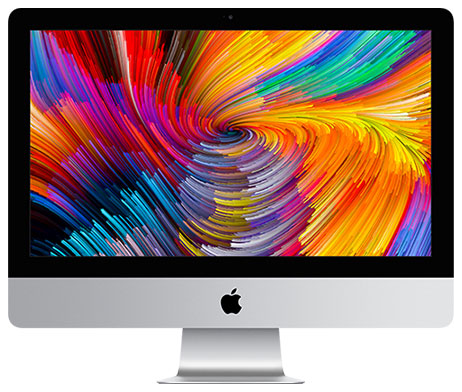 apple imac 2017 22” 4k retina, intel i7 4 core, 16gb ram, 1tb fusion, amd radeon pro 555 2gb