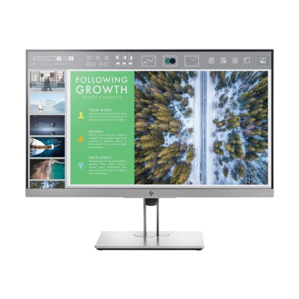 hp e243 23.9” full hd ips led monitor 60hz, displayport/hdmi/vga/usb