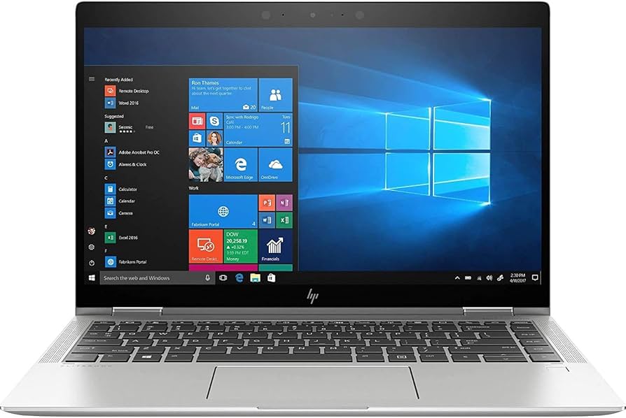 hp elitebook x360 1040 g6, 14.1” fhd touchscreen business laptop, intel i5 gen8, 8gb ram ddr4, 256gb ssd