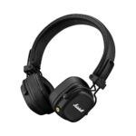 marshall major iv wireless headphones, 80+ hours playtime, wireless charging, foldable design