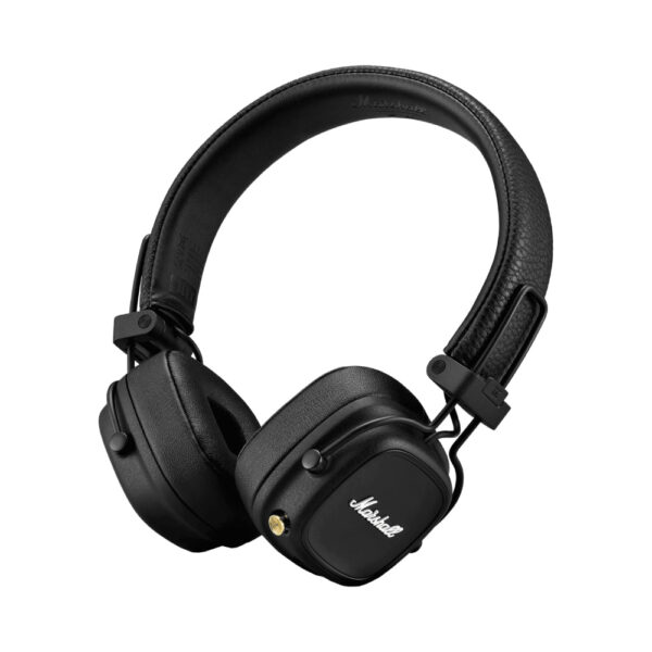 marshall major iv wireless headphones, 80+ hours playtime, wireless charging, foldable design