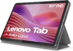 lenovo 10.1" full hd tablet 128gb wi‑fi + bluetooth, octa‑core, folio case