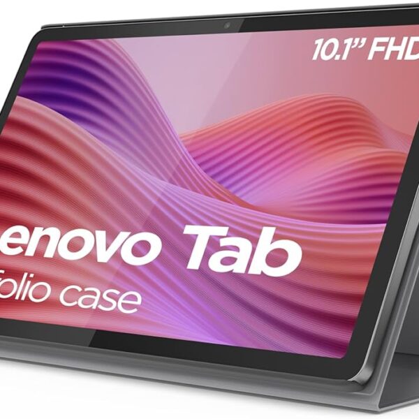 lenovo 10.1" full hd tablet 128gb wi‑fi + bluetooth, octa‑core, folio case