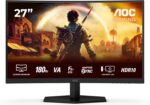 aoc gaming 27g42e curved monitor – 27″ fhd, 180 hz, 1 ms, freesync premium