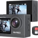 akaso brave 4 – 4k30fps video, 20mp foto, dual color screens, dc 5v