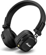 marshall major iv wireless headphones, 80+ hours playtime, wireless charging, foldable design